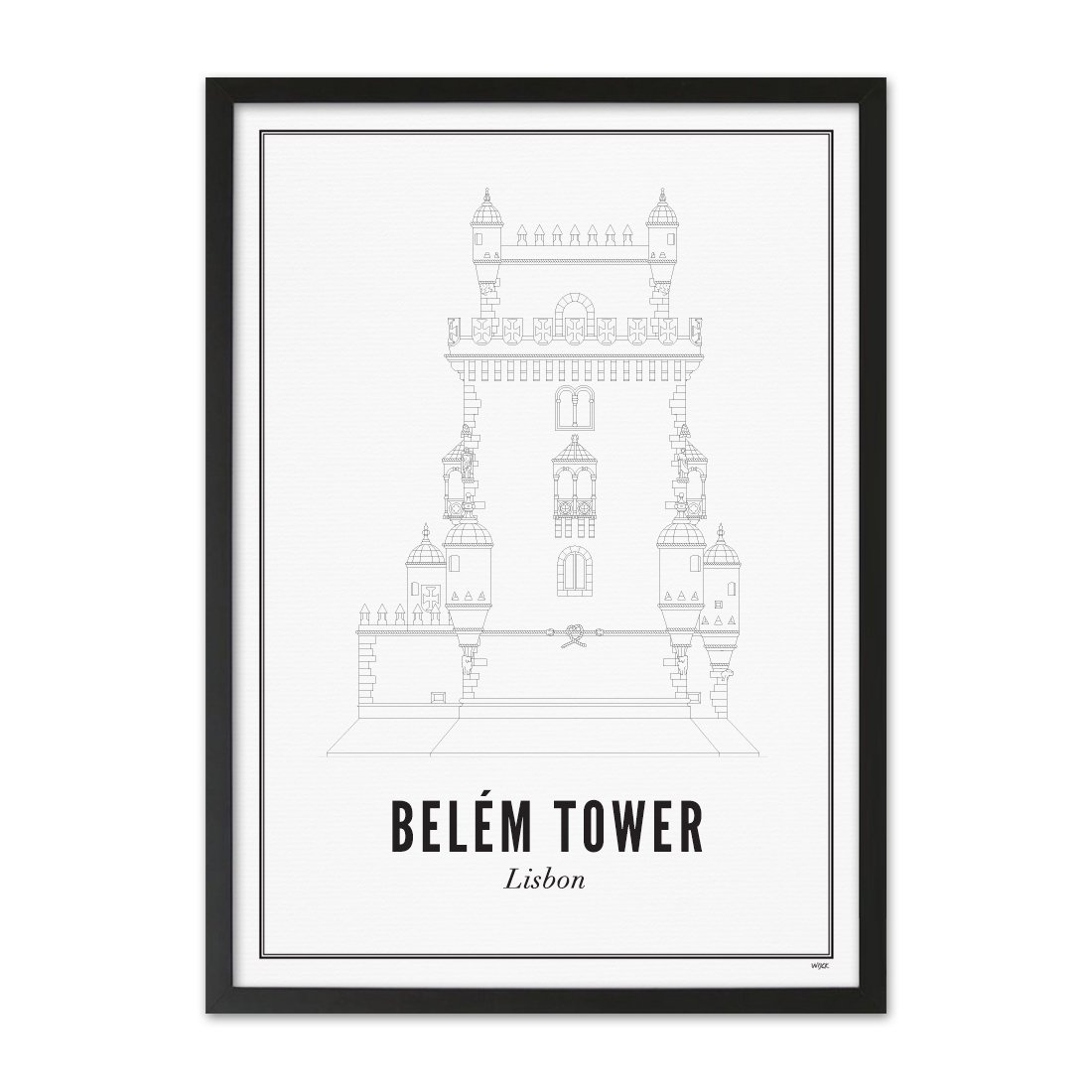 Affiches de Lisbonne - Tour de Belém | WIJCK.